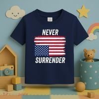 Never Surrender Distressed Usa Flag Save Our Republic Usa Under Distress Toddler T-Shirt thumb 3