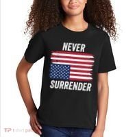 Never Surrender Distressed Usa Flag Save Our Republic Usa Under Distress Kids T-Shirt thumb 2