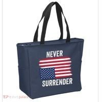 Never Surrender Distressed Usa Flag Save Our Republic Usa Under Distress Tote Bag thumb 2