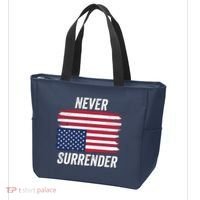 Never Surrender Distressed Usa Flag Save Our Republic Usa Under Distress Tote Bag thumb 3