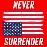 Never Surrender Distressed Usa Flag Save Our Republic Usa Under Distress Santa Hat thumb 1