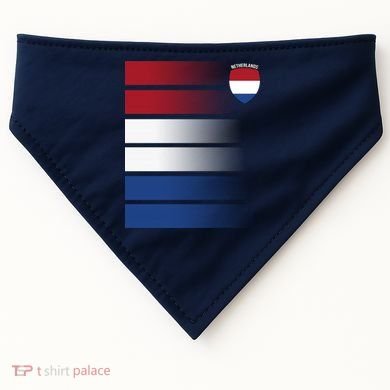 Netherlands Soccer Fan Team Jersey USA-Made Doggie Bandana