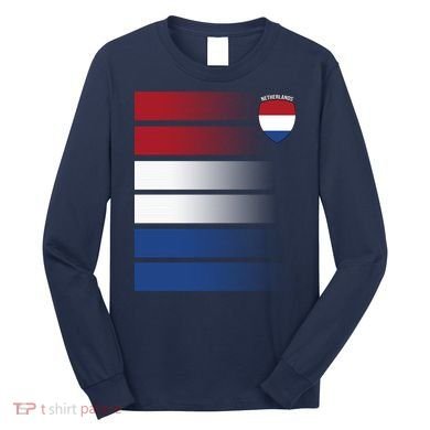 Netherlands Soccer Fan Team Jersey Long Sleeve Shirt