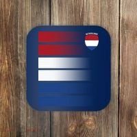 Netherlands Soccer Fan Team Jersey Coaster thumb 0