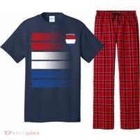 Netherlands Soccer Fan Team Jersey Pajama Set thumb 0
