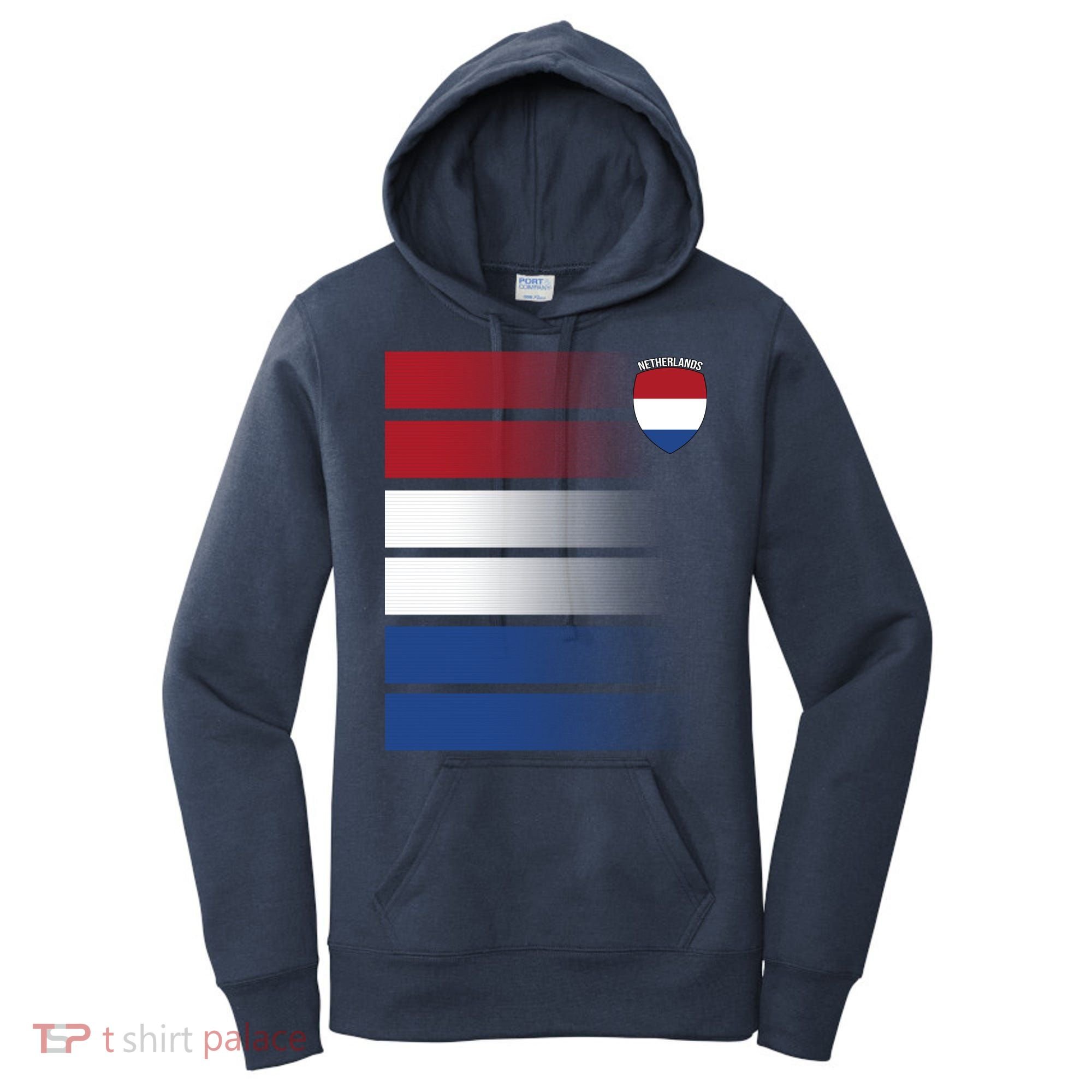 Netherlands Soccer Fan Team Jersey Women's Hoodie