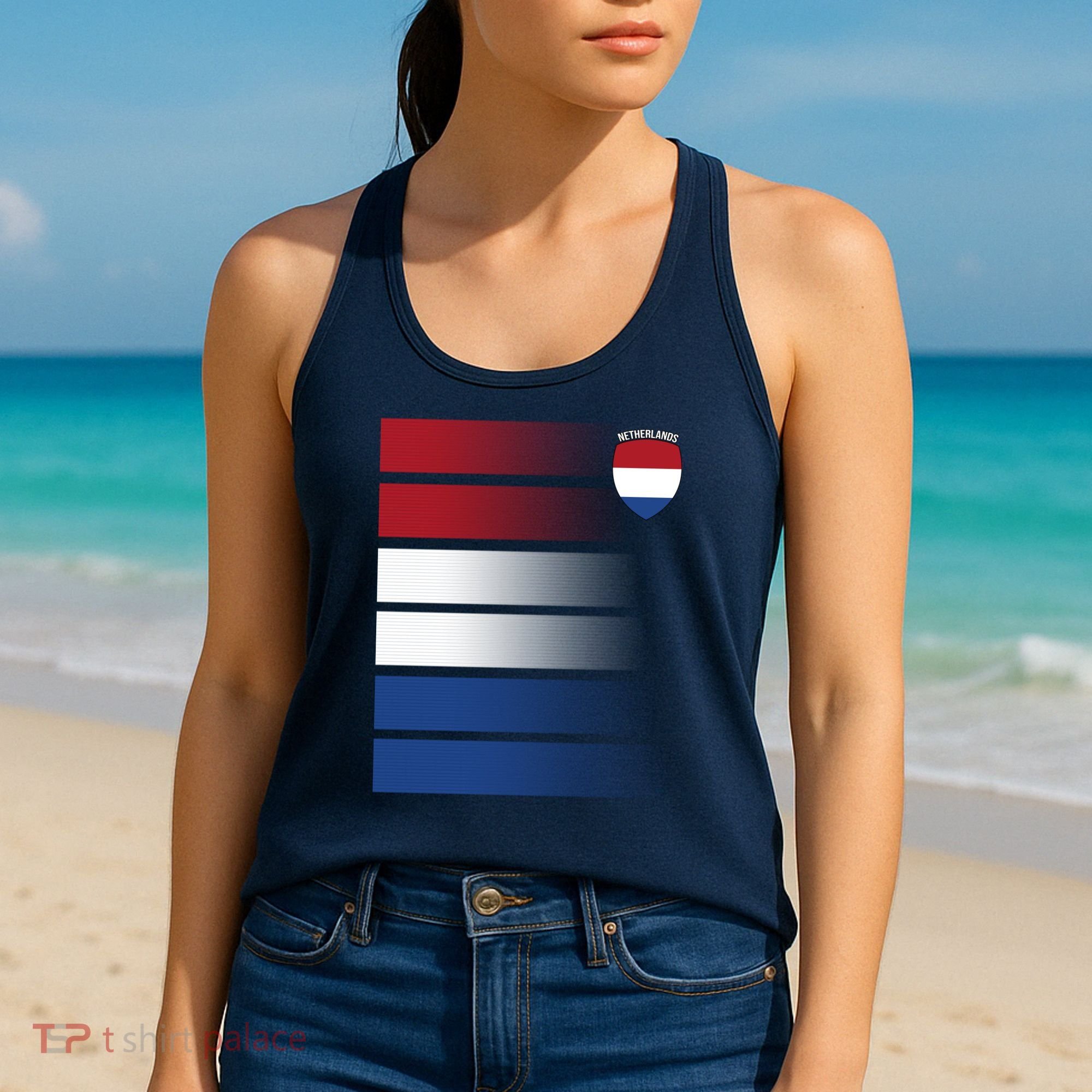 Netherlands Soccer Fan Team Jersey Women's Tank Top