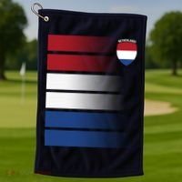Netherlands Soccer Fan Team Jersey Golf Towel thumb 1