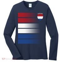 Netherlands Soccer Fan Team Jersey Women's Long Sleeve Shirt thumb 0