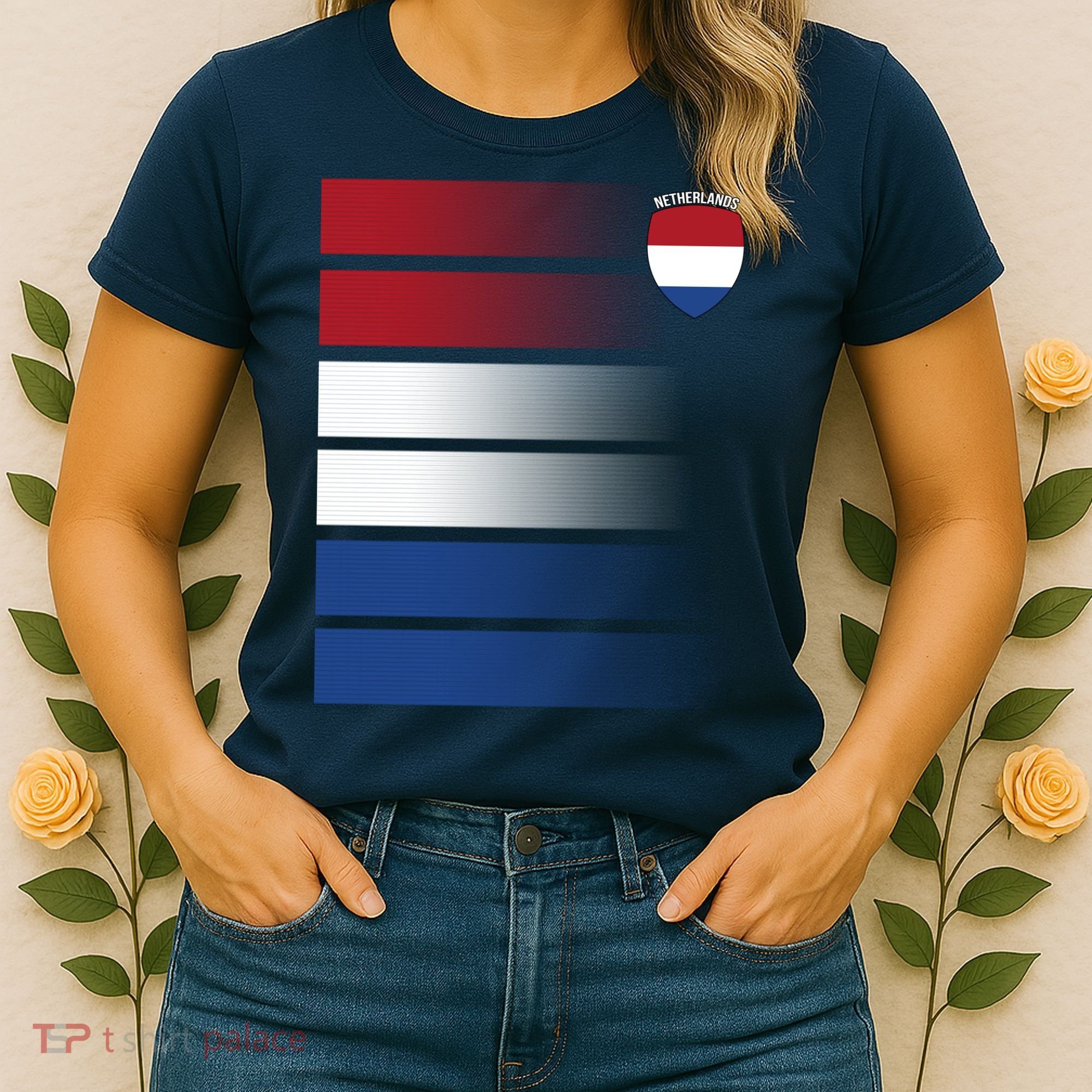 Netherlands Soccer Fan Team Jersey Women's T-Shirt