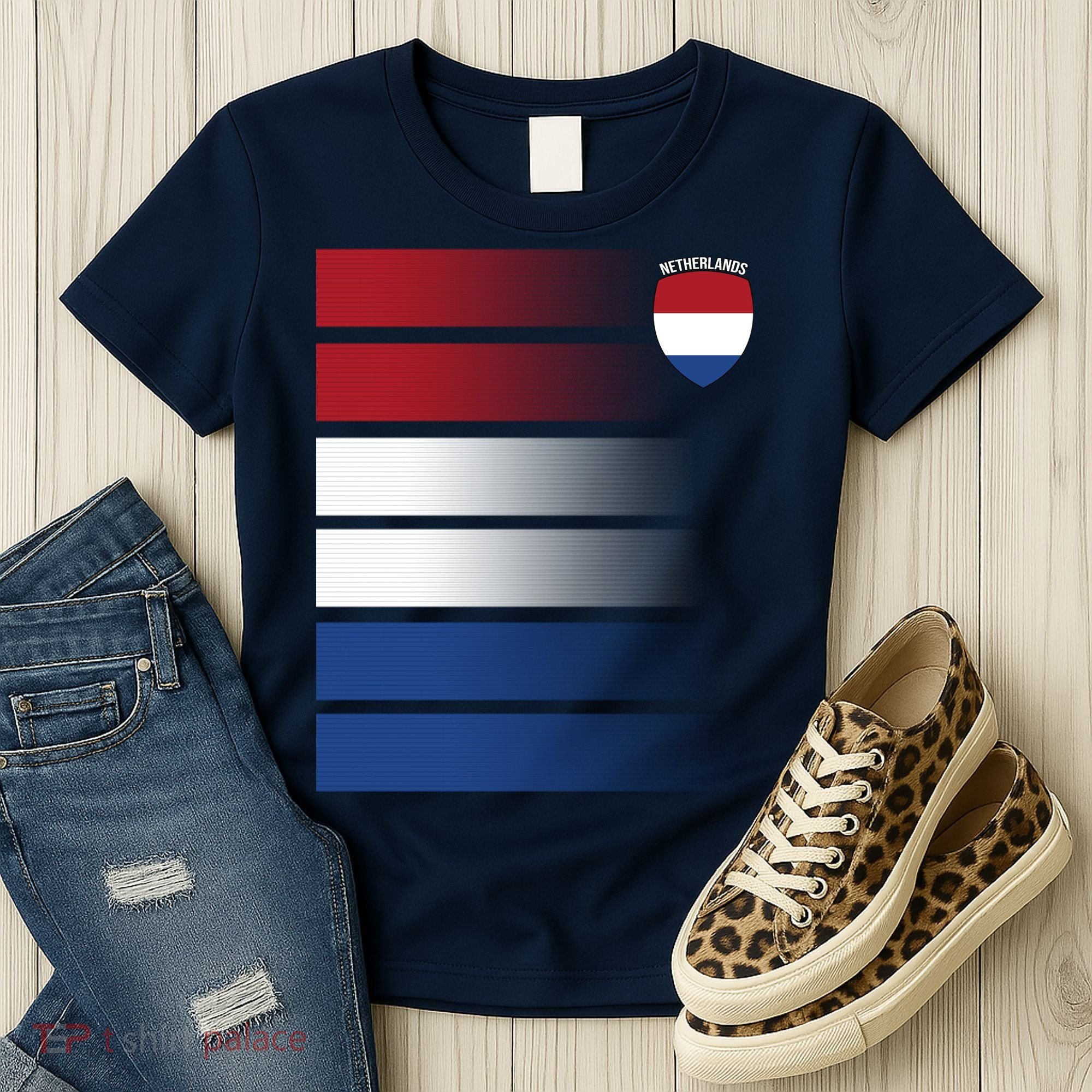 Netherlands Soccer Fan Team Jersey Women's T-Shirt