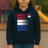 Netherlands Soccer Fan Team Jersey Kids Hoodie thumb 3