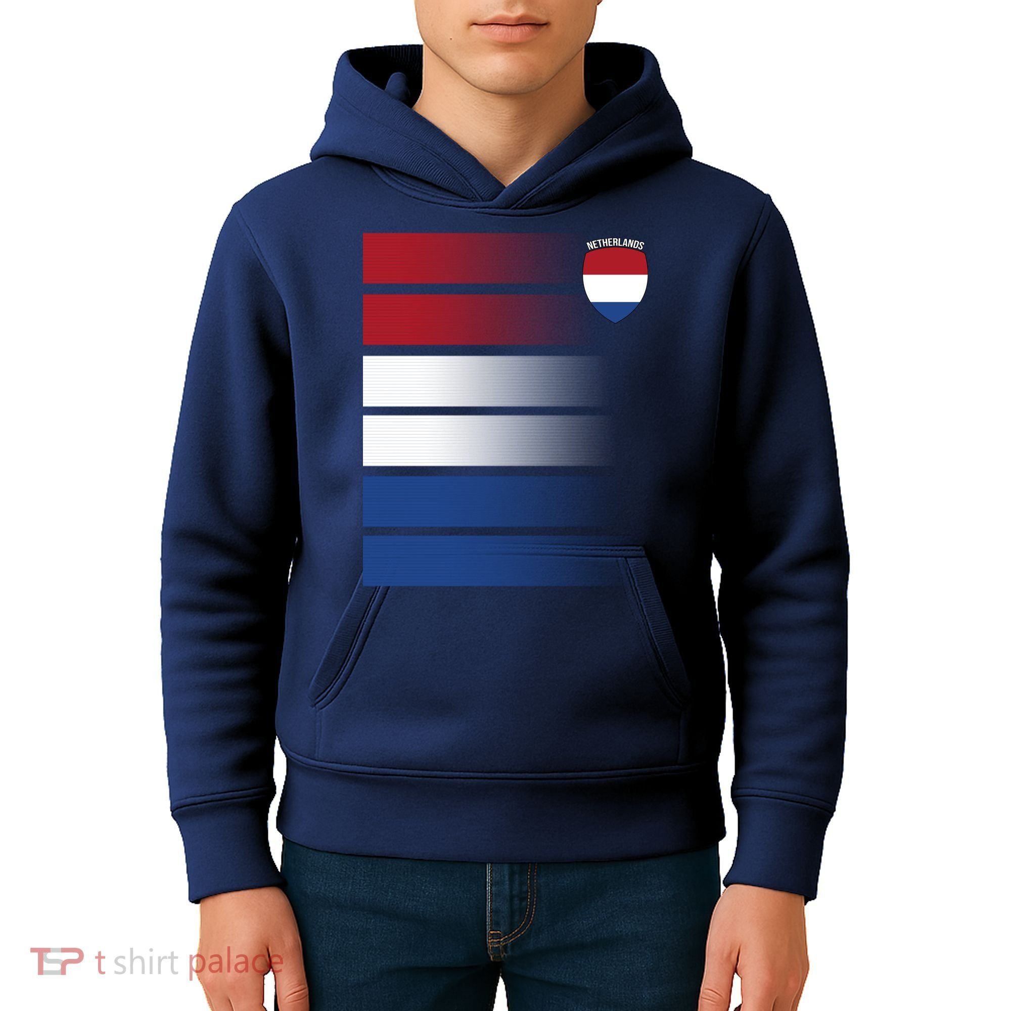 Netherlands Soccer Fan Team Jersey Kids Hoodie