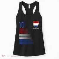 Netherlands Soccer Fans Jersey Dutch Flag Football Lovers Women's Tank Top thumb 0