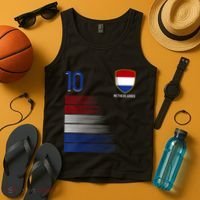 Netherlands Soccer Fans Jersey Dutch Flag Football Lovers Tank Top thumb 4