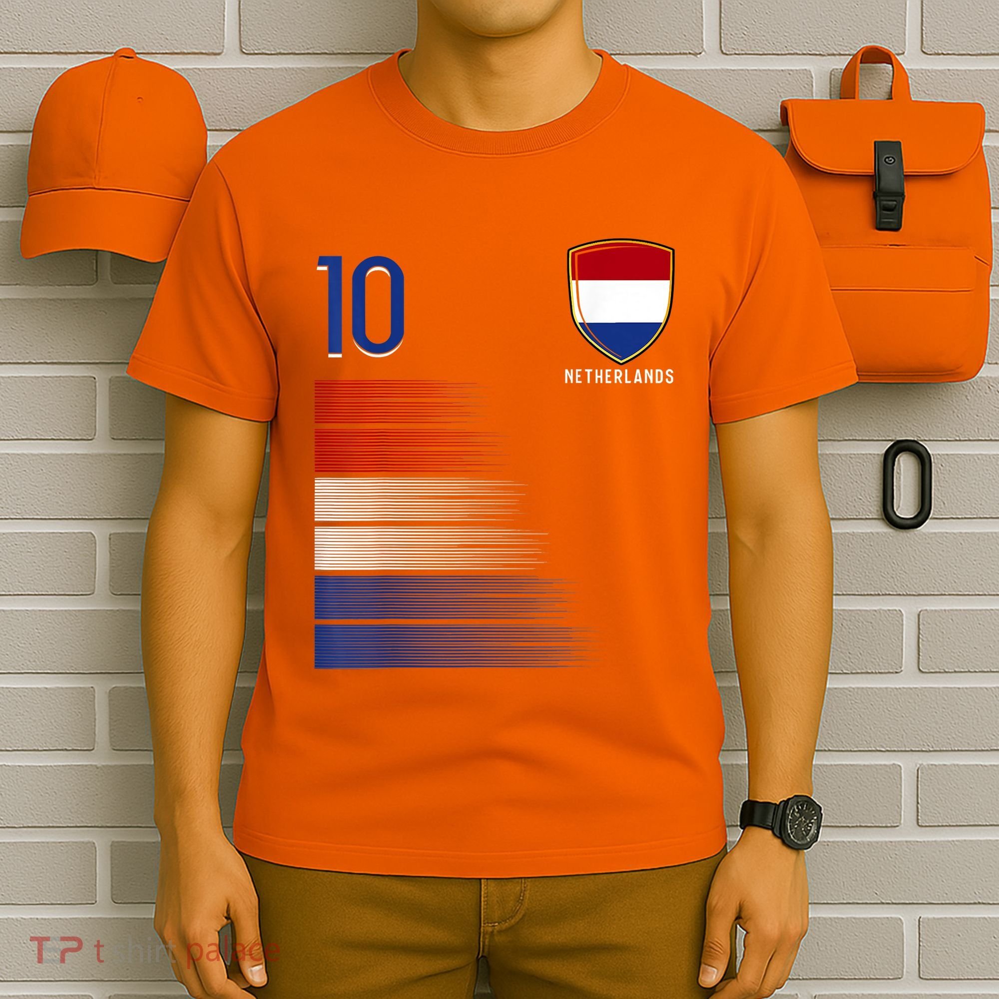 Netherlands Soccer Fans Jersey Dutch Flag Football Lovers T-Shirt