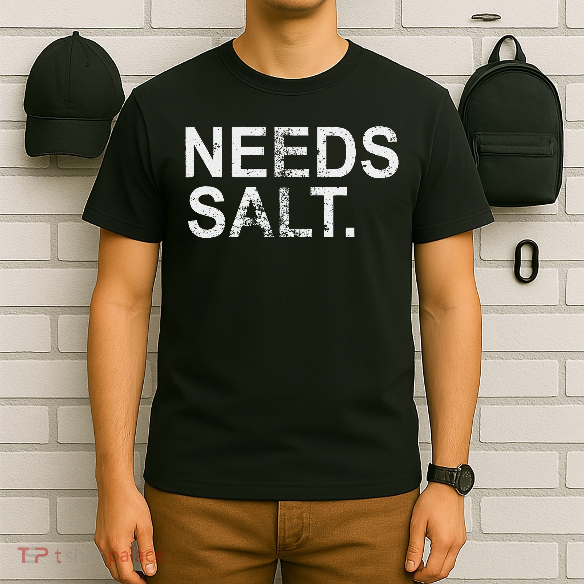 Needs Salt Funny Cooking Chef T-Shirt