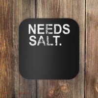 Needs Salt Funny Cooking Chef Coaster thumb 0