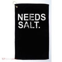 Needs Salt Funny Cooking Chef Golf Towel thumb 0