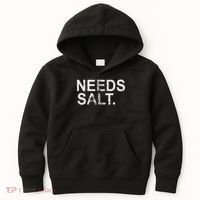 Needs Salt Funny Cooking Chef Kids Hoodie thumb 0