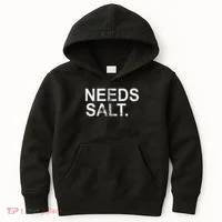 Needs Salt Funny Cooking Chef Kids Hoodie thumb 0