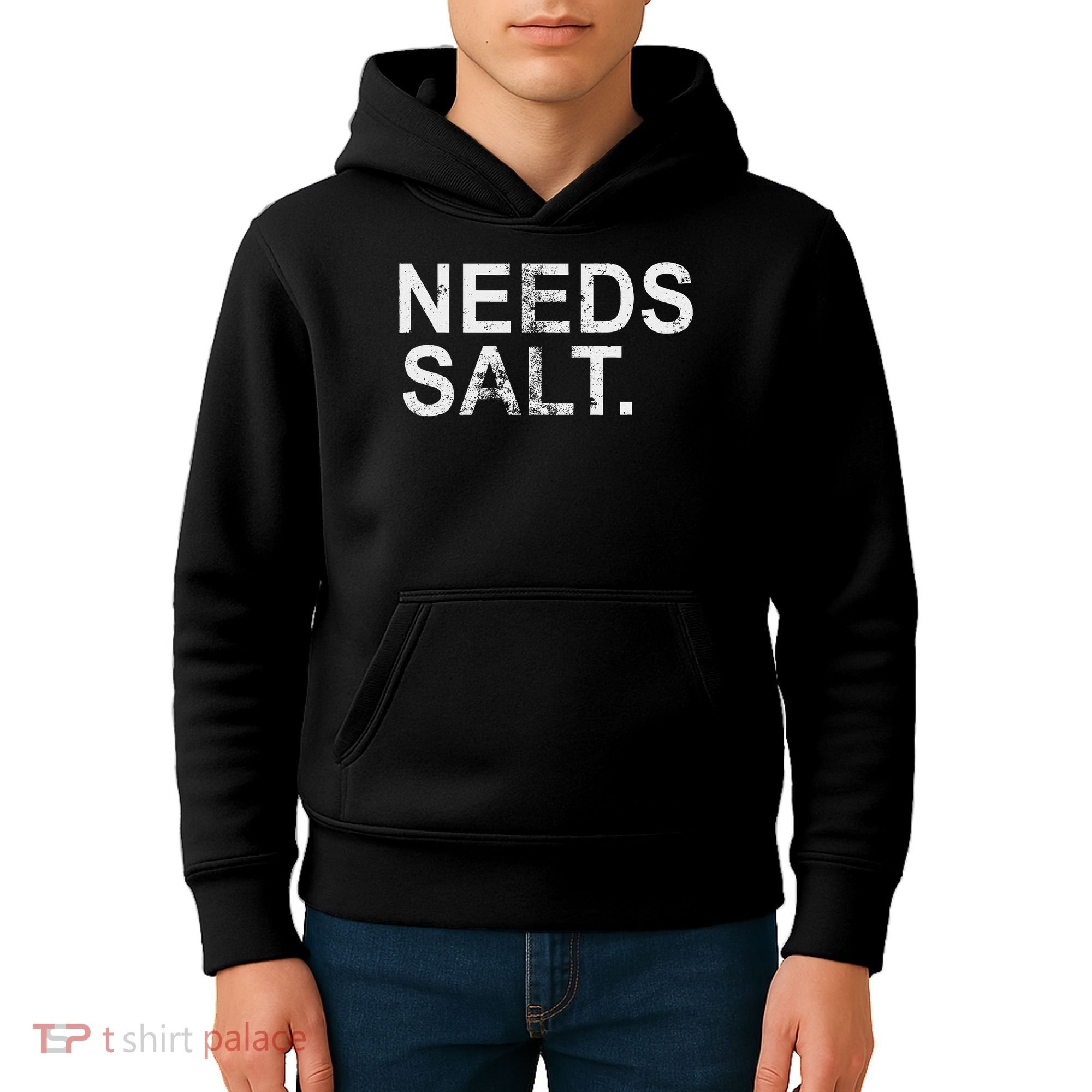 Needs Salt Funny Cooking Chef Kids Hoodie