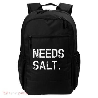 Needs Salt Funny Cooking Chef Gift Backpack