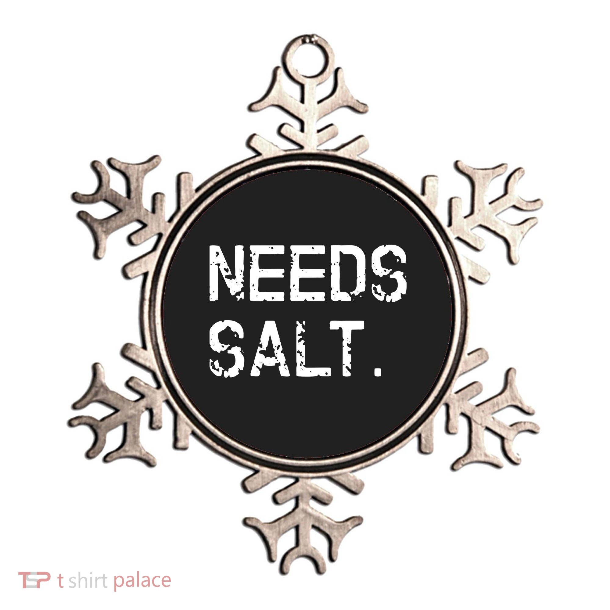 Needs Salt Funny Cooking Chef Gift Ornament