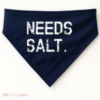 Needs Salt Funny Cooking Chef Gift USA-Made Doggie Bandana thumb 0