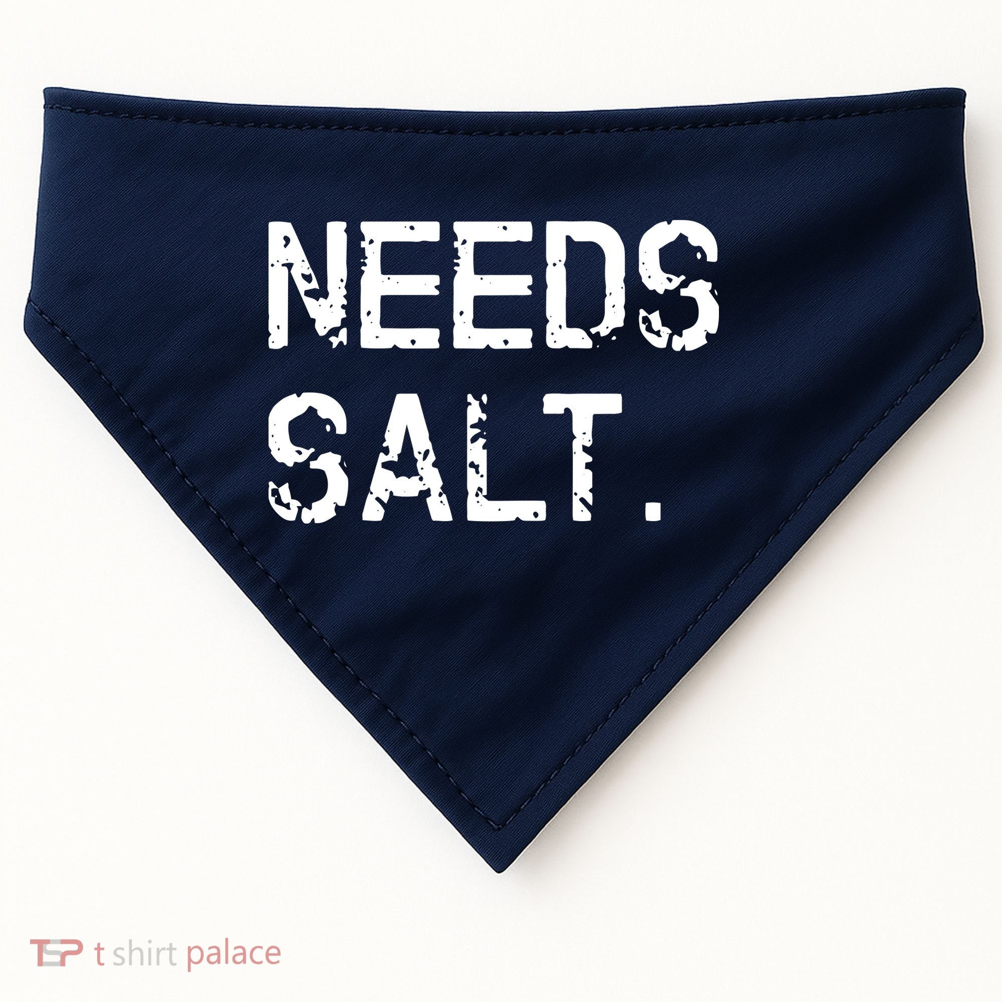 Needs Salt Funny Cooking Chef Gift USA-Made Doggie Bandana