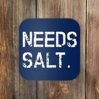 Needs Salt Funny Cooking Chef Gift Coaster thumb 0
