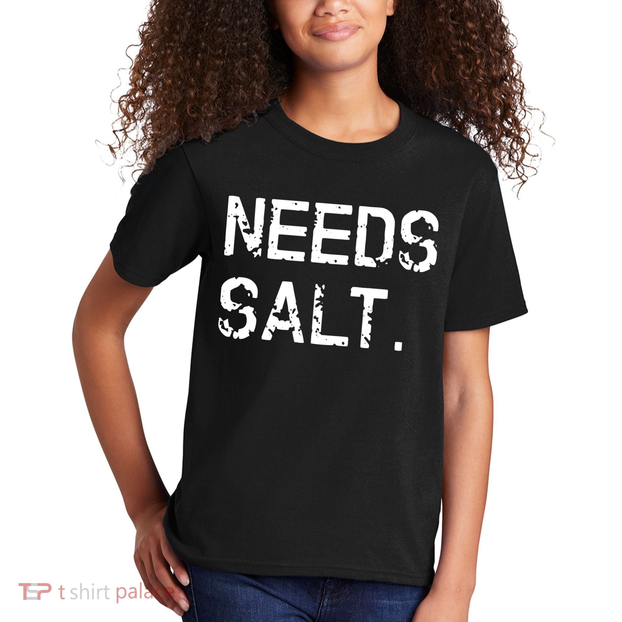 Needs Salt Funny Cooking Chef Gift Kids T-Shirt