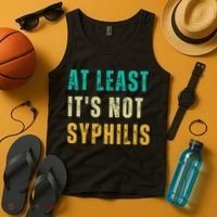 Not Syphilis Funny Post Surgery Gag Gifts Get Well Soon Gift Tank Top thumb 4