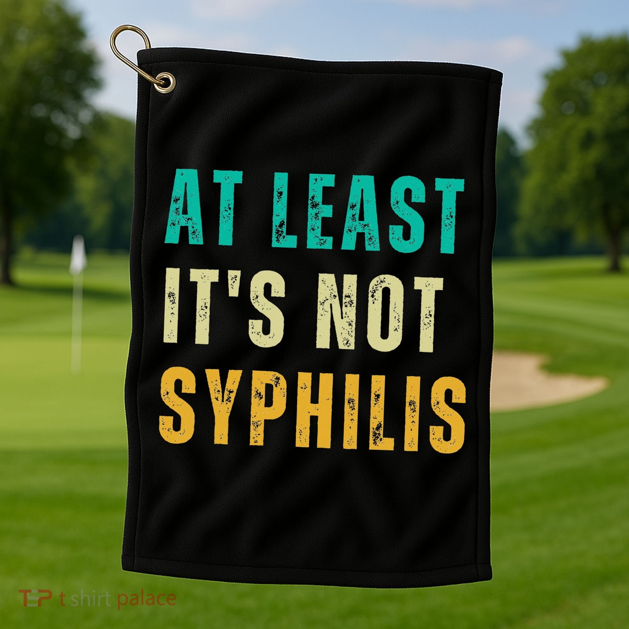Not Syphilis Funny Post Surgery Gag Gifts Get Well Soon Gift Golf Towel