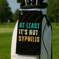 Not Syphilis Funny Post Surgery Gag Gifts Get Well Soon Gift Golf Towel thumb 2