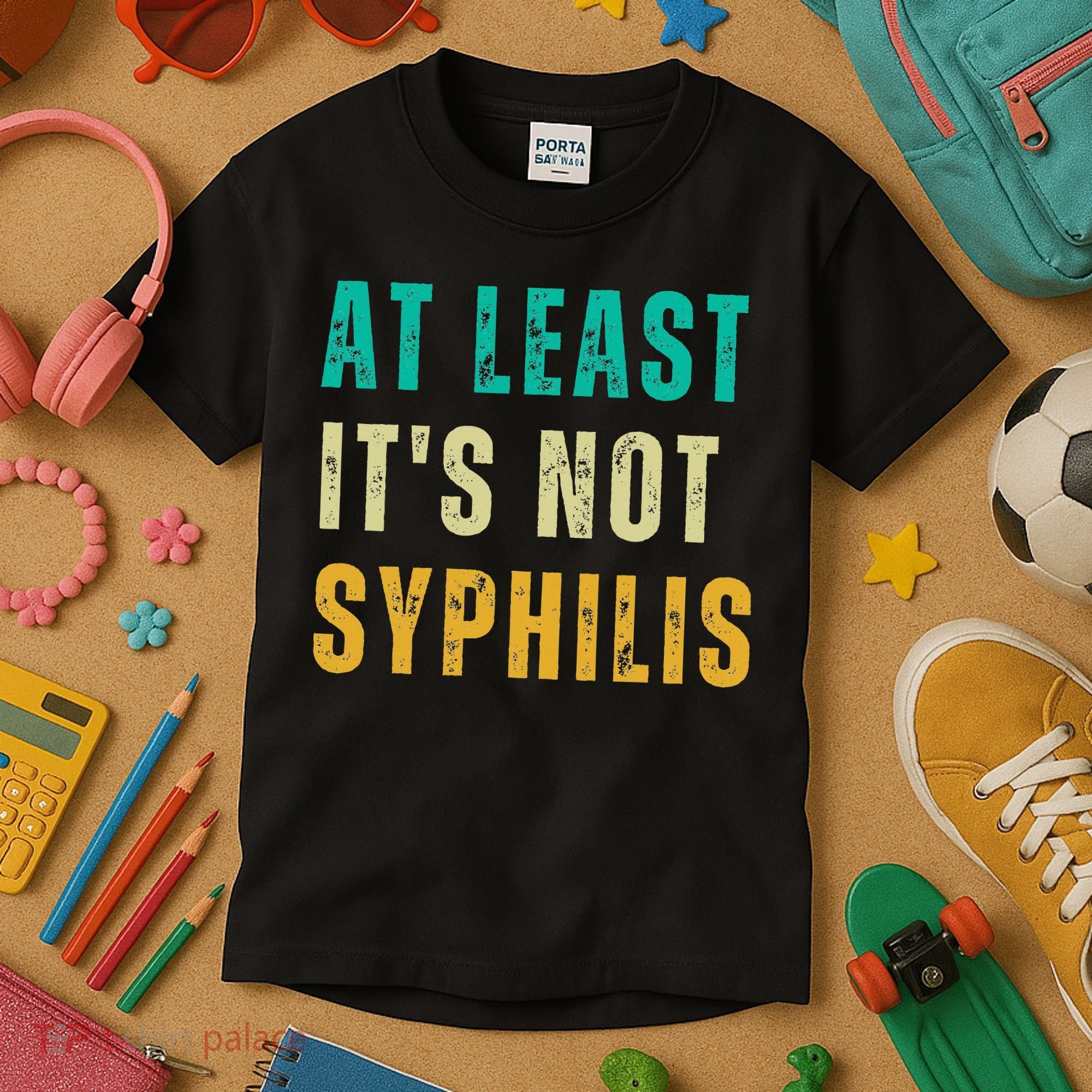 Not Syphilis Funny Post Surgery Gag Gifts Get Well Soon Gift Kids T-Shirt