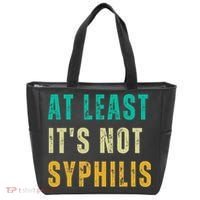 Not Syphilis Funny Post Surgery Gag Gifts Get Well Soon Gift Tote Bag thumb 0