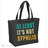 Not Syphilis Funny Post Surgery Gag Gifts Get Well Soon Gift Tote Bag thumb 2