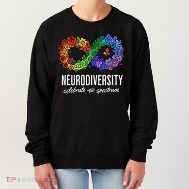 Neurodiversity Spectrum Floral Infinity Autism Awareness Women's Sweatshirt