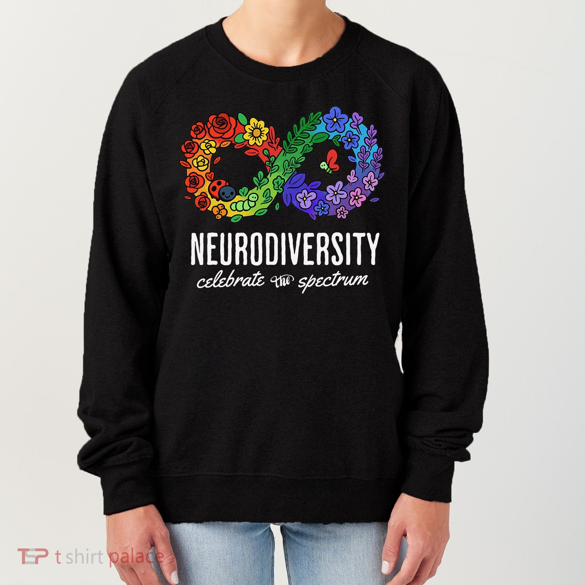 Neurodiversity Spectrum Floral Infinity Autism Awareness Women's Sweatshirt
