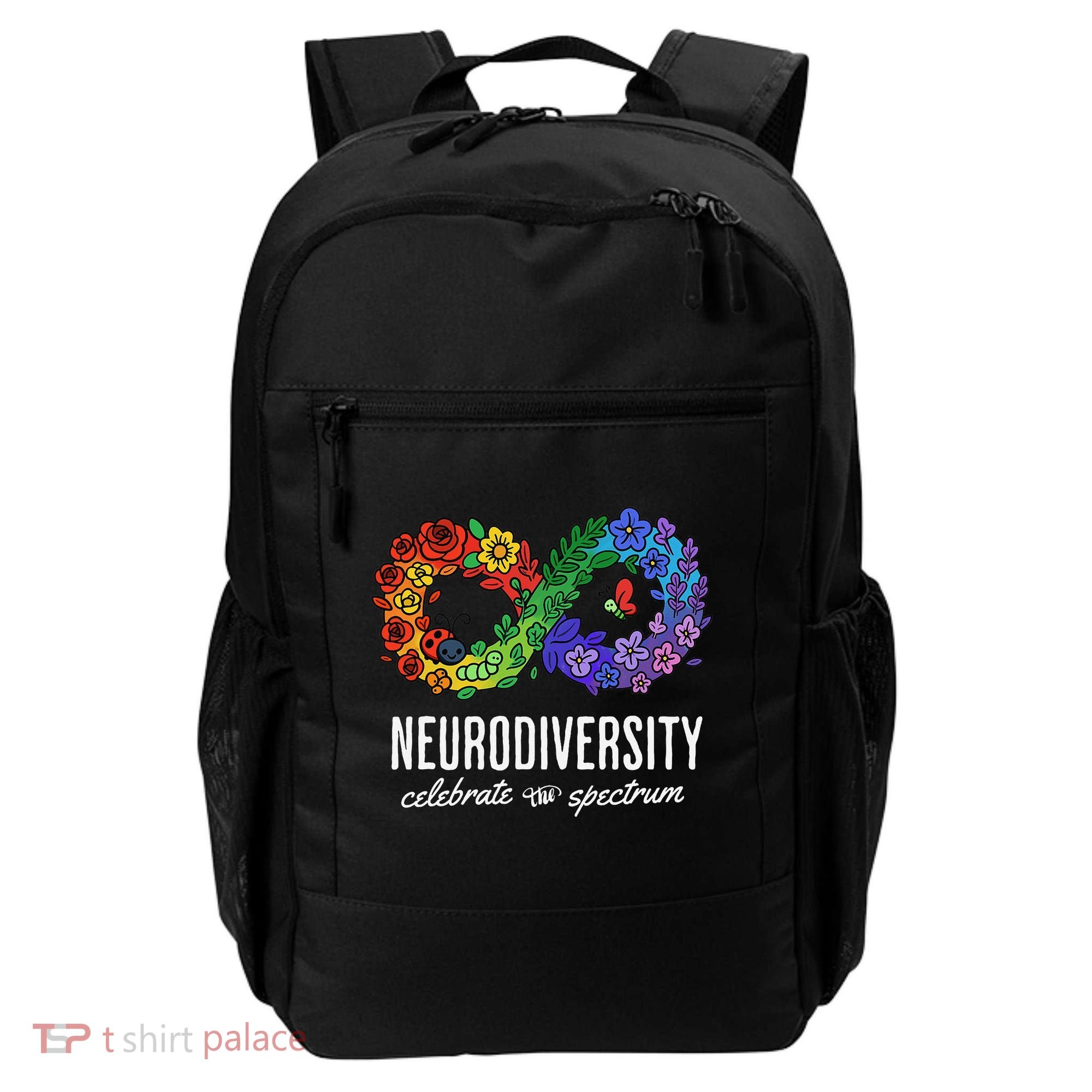 Neurodiversity Spectrum Floral Infinity Autism Awareness Backpack