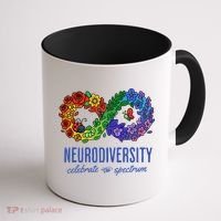 Neurodiversity Spectrum Floral Infinity Autism Awareness Coffee Mug thumb 1