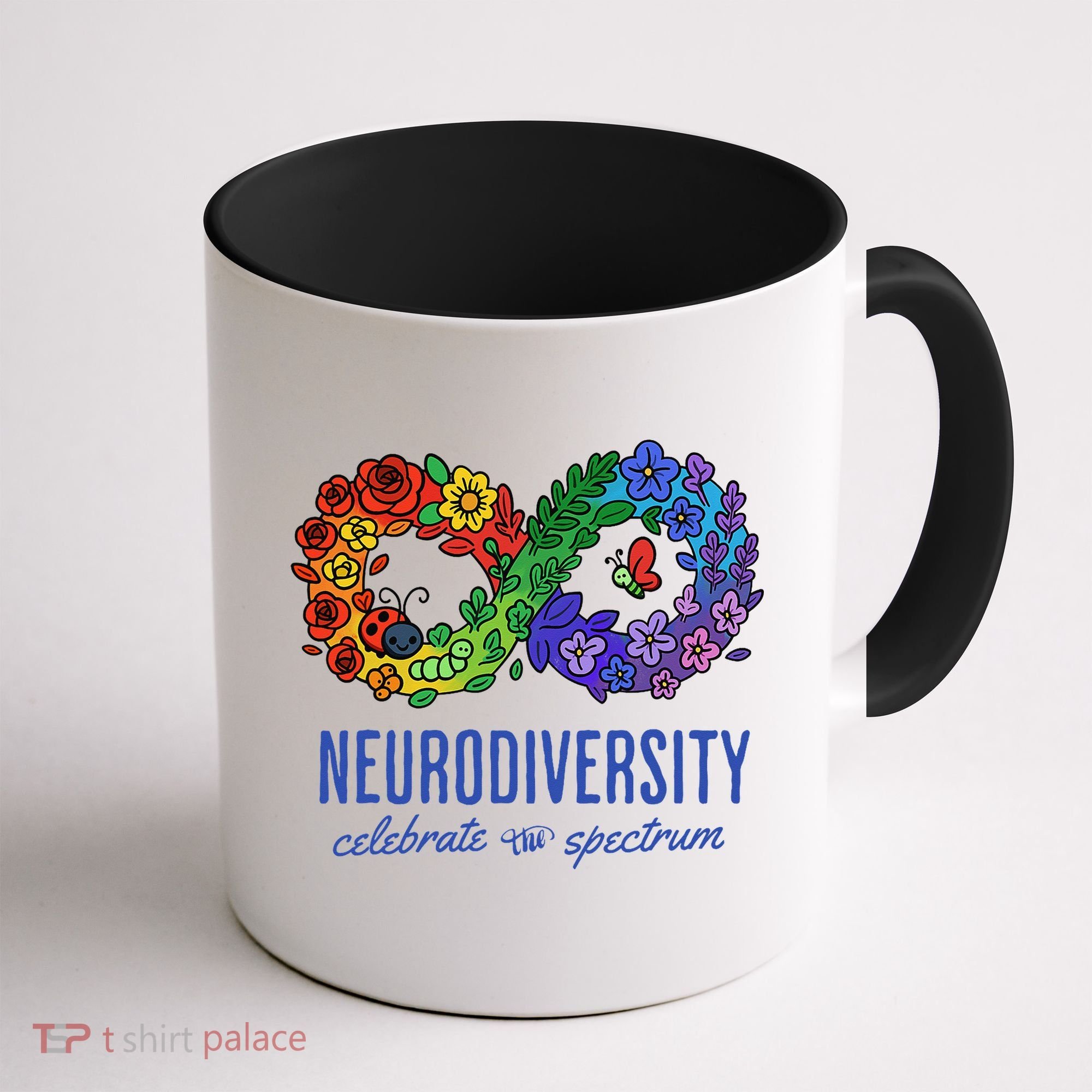 Neurodiversity Spectrum Floral Infinity Autism Awareness Coffee Mug