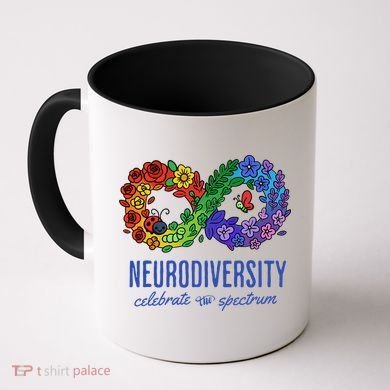 Neurodiversity Spectrum Floral Infinity Autism Awareness Coffee Mug