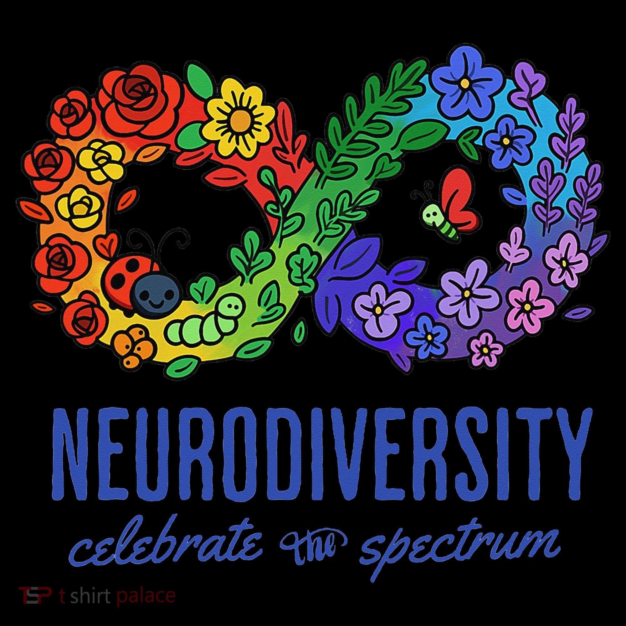 Neurodiversity Spectrum Floral Infinity Autism Awareness Coffee Mug