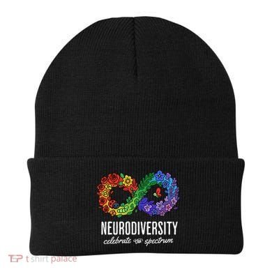 Neurodiversity Spectrum Floral Infinity Autism Awareness Beanie