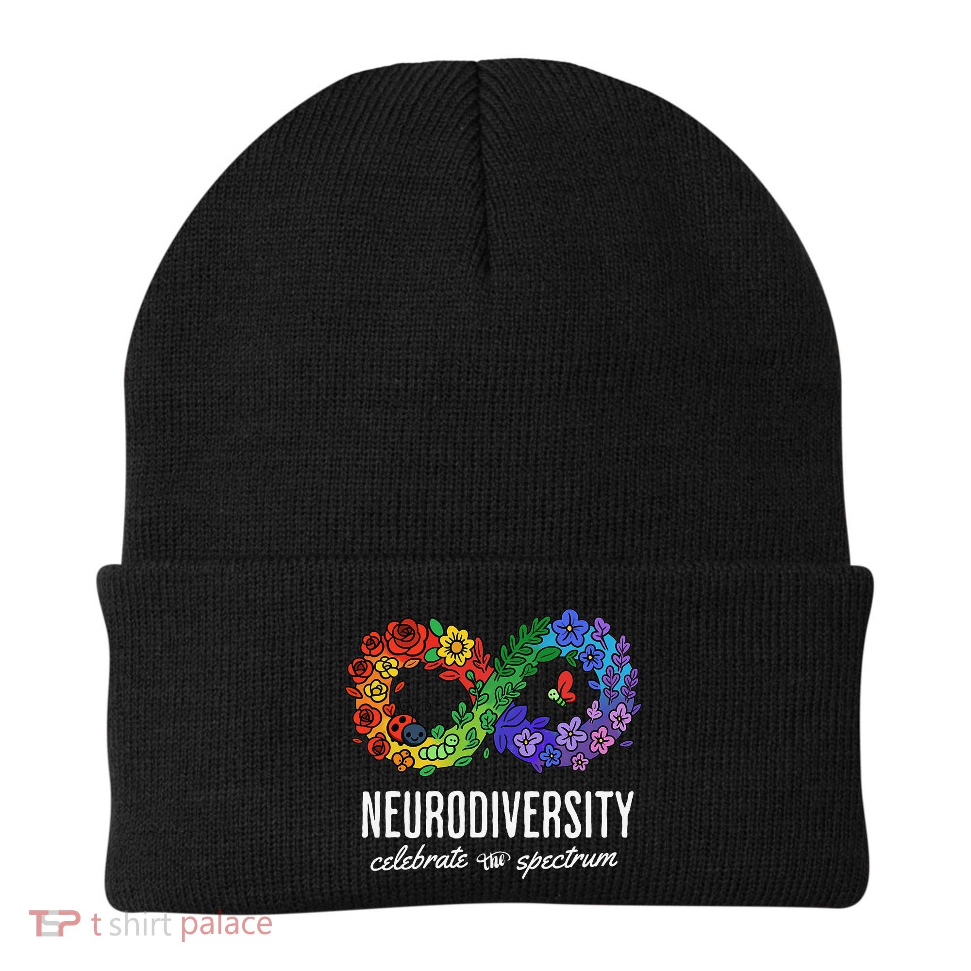 Neurodiversity Spectrum Floral Infinity Autism Awareness Beanie