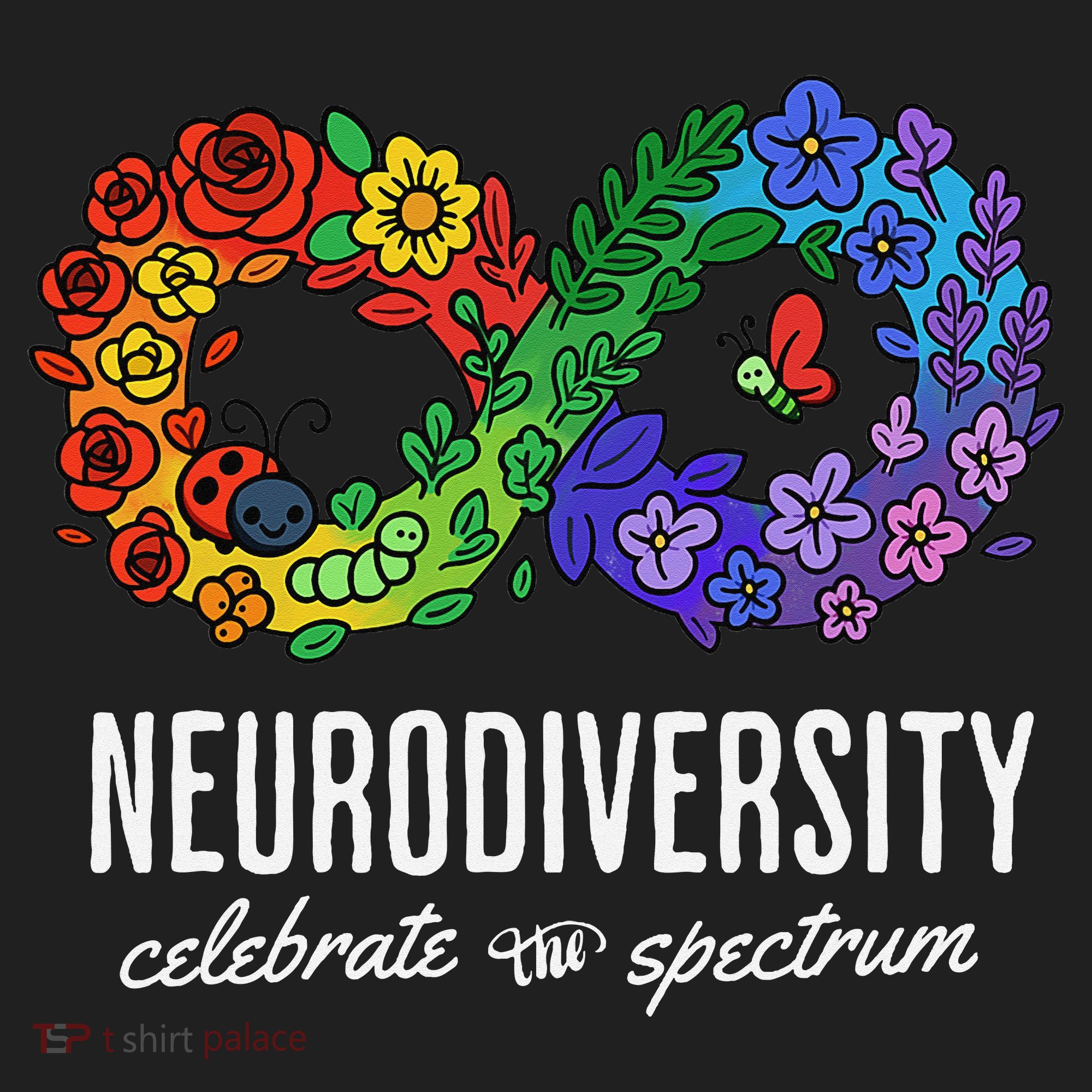 Neurodiversity Spectrum Floral Infinity Autism Awareness Beanie