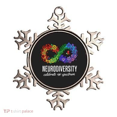 Neurodiversity Spectrum Floral Infinity Autism Awareness Ornament