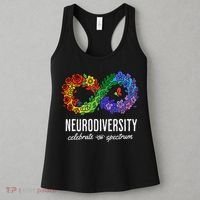 Neurodiversity Spectrum Floral Infinity Autism Awareness Women's Tank Top thumb 3